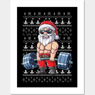 Funny Merry Liftmas Gym Xmas Posters and Art